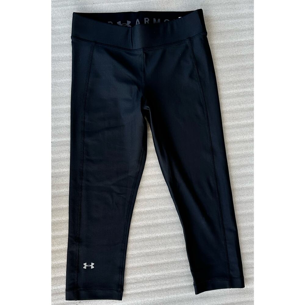 Under Armour HeatGear Compression Cropped Leggings Women’s Medium Black